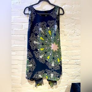 Summer party dress with racer back and cape. So chic. Promise.